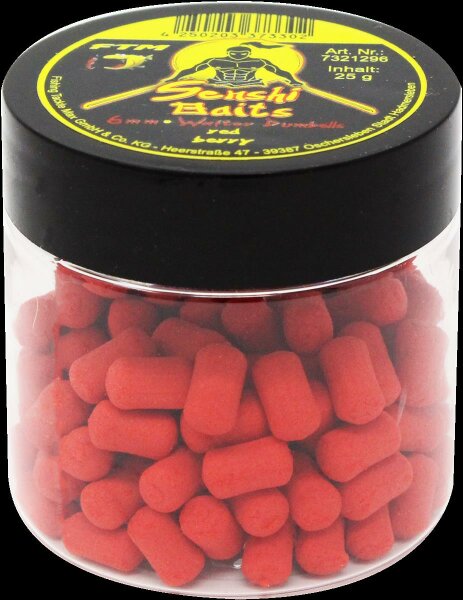 Fishing Tackle Max Senshi Baits Wafter Dumbells 6 mm red berry