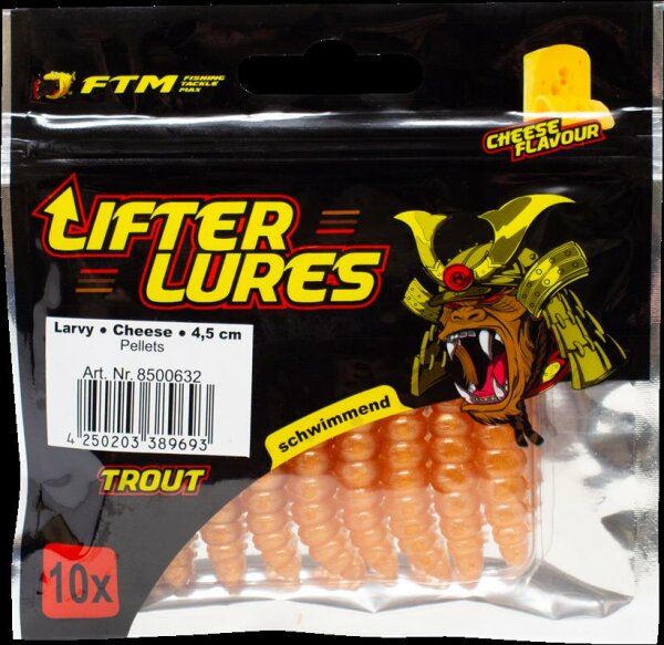 Fishing Tackle Max Lifter Lures Larvy Cheese 4,5 cm Pellets