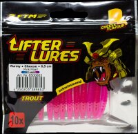 Fishing Tackle Max Lifter Lures Wurmy Cheese 6,5 cm Pink Pearl