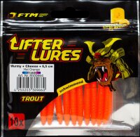 Fishing Tackle Max Lifter Lures Wurmy Cheese 6,5 cm Hot Orange