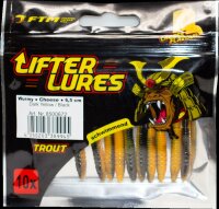 Fishing Tackle Max Lifter Lures Wurmy Cheese 6,5 cm Dark Yellow / Black