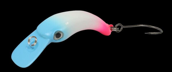 Fishing Tackle Max Wobbler Masu 1,2 g UV blau / weiß / pink