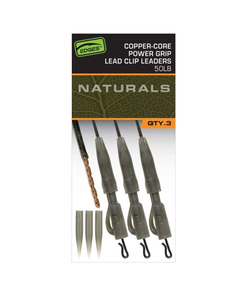 Fox Edges Copper-Core Lead Clip Leaders 50lb