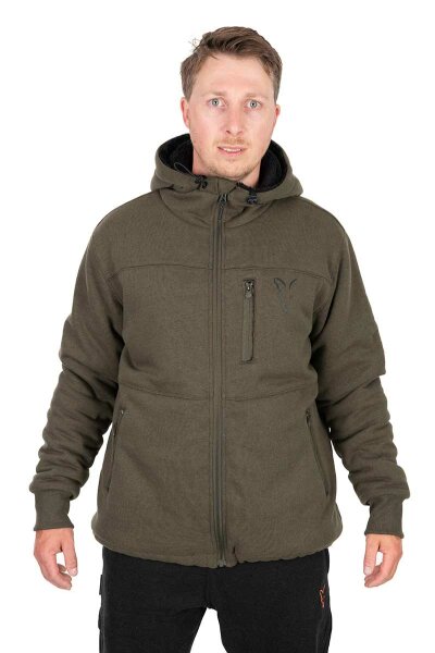 Fox Collection Sherpa Hoody Green/Black XXL