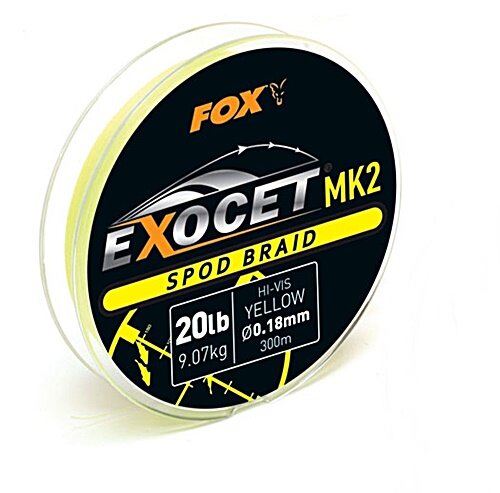 Fox Exocet Mk2 Spod braid 20lbs 300m yellow