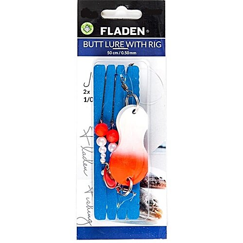 Fladen Butt lure w rig 40g 55cm line 0.50mm 1/0 red/white