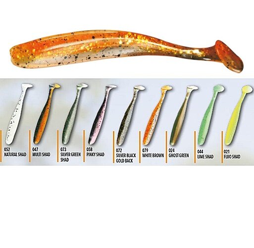 Nomura Soft Lures Rocket Shad 4" White Brown