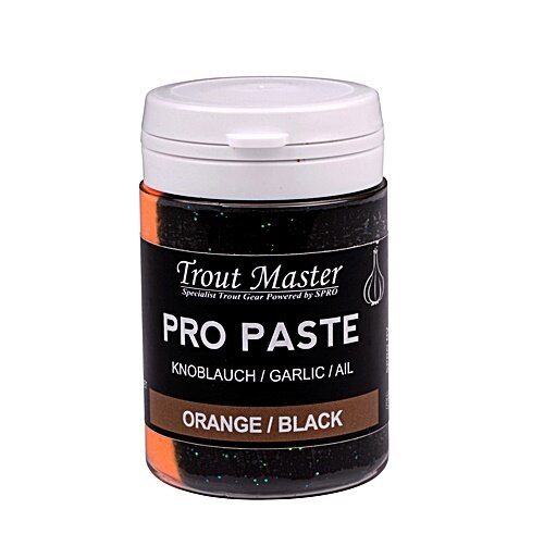 Spro Trout Master Pro Paste 60g garlic orange/black Forellenteig