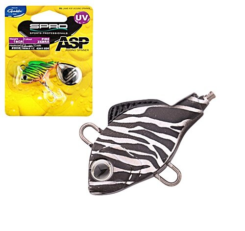 Spro ASP Jigging Spinner UV Zebra 21g