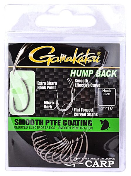 Gamakatsu G-Carp Hump Back Hook grey Gr.10