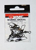 VMC Barrel Swivel with Safety Lock Gr.14 4kg 11 Stück