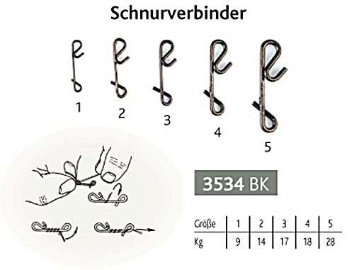 VMC Knotenlosverbinder Gr.4 18kg neu 14 Stück knotlos schwarz