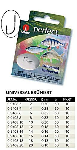 VMC Perfect Allroundhaken bruniert Gr.10