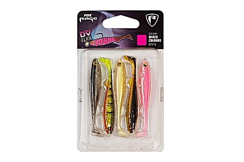 Fox Slick Shads UV mixed 5 Stück 7cm