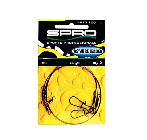 Spro Leader 1x7 Wire 20lbs 30cm 2Stück