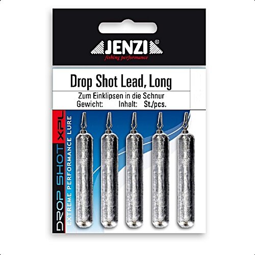 Jenzi Drop-Shot Blei 10g long mit Spezial-Wirbel