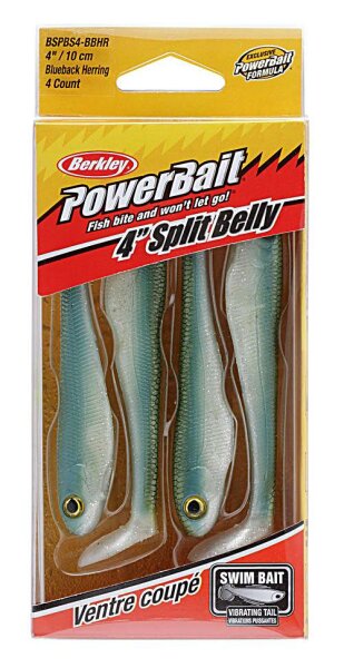 Berkley "Powerbait Split Belly 5"" Pearl"