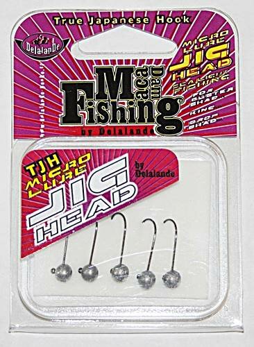 Delalande Macadam Fishing Micro Rundkopf-Jig Head 5,0g Gr1/0