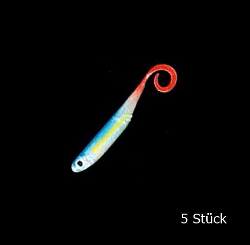 Nomura Soft Lures Real Pulse Curly Tail 3" Sexy Blue