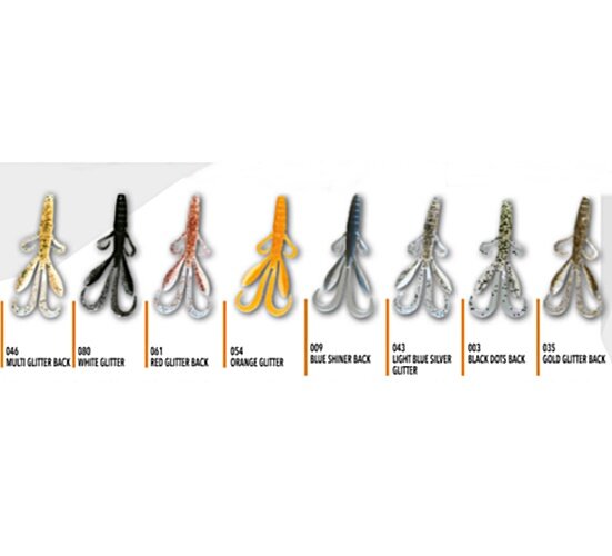 Nomura Soft Lures Monster Bass 3,7" Gold Glitter Back