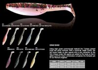 Nomura Soft Lures Grab Shad 4" White Glitter