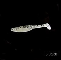 Nomura Soft Lures Grab Shad 4" Black Dots Back