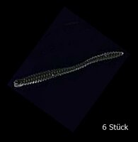 Nomura Soft Lures Glitter Rib Worm 4,7" White Glitter