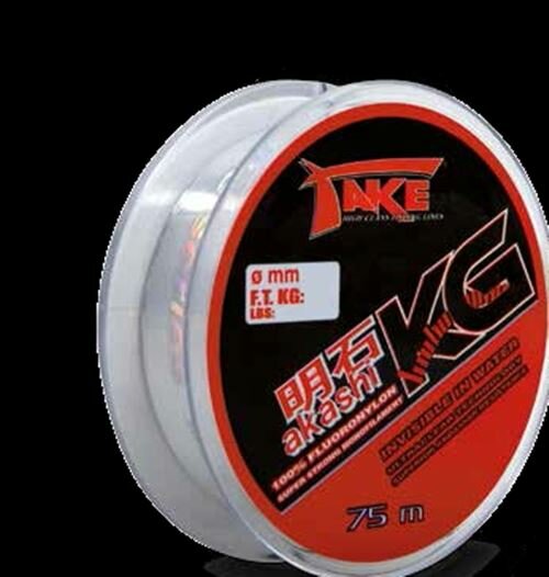 Take Akashi KG Bomb Fluoronylon Fluorocarbon 75m 0,14mm 3,5kg