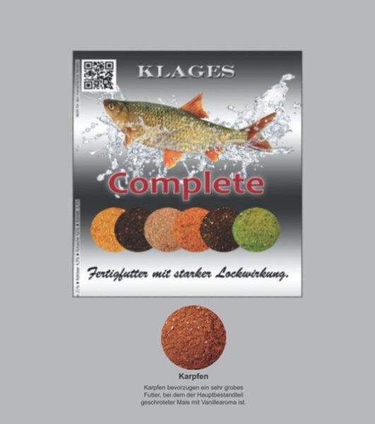 Klages Complete Fertigfutter 1kg Karpfen