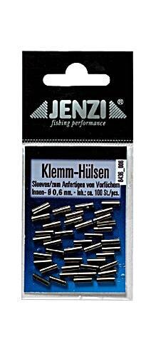 Jenzi Quetsch-Hülsen zur Stahlvorfachanfertigung 0,8mm 100 Stück