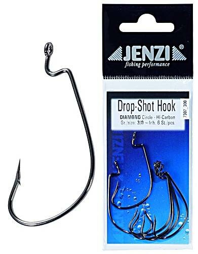 Jenzi Drop-Shot Hook Diamond Circle High Carbon Gr.1 6 Stück