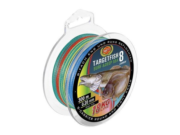 WFT TF8 Surf& Deep Sea multicolor 300m 24Kg 0,25mm