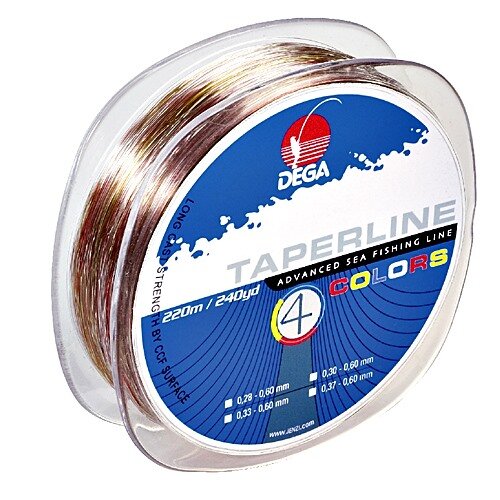 Dega Schlagschnur Taper Line 4-color 0,30-0,60mm 220m