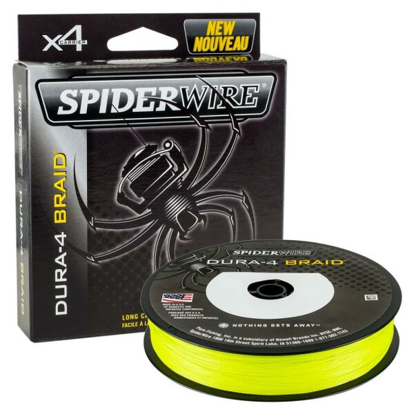 Spiderwire Dura4 Braid 300m 0,10mm 9,1kg yellow