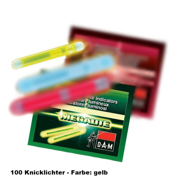 DAM CHEMICAL LIGHT 4.5x39MM YELLOW 50er Pack a 2 Stück