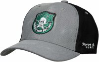 MAD SKULL BADGE CAP ONESIZE GREY MELANGE