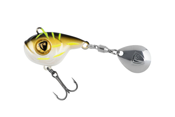 Fox Rage Eye Big Spin Tail 8g 5cm Black & Gold