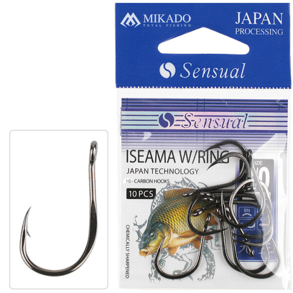 Mikado Sensual Iseama Karpfenhaken mit Öhr Gr. 12