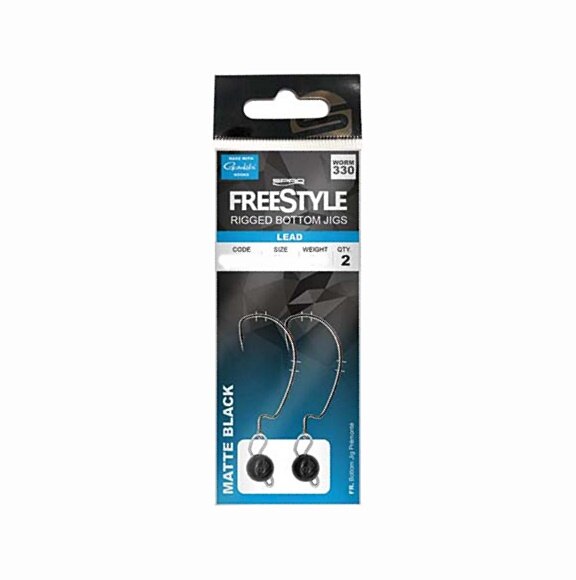 Spro Freestyle Rigged Bottom Jig black 5g Gr.3/0