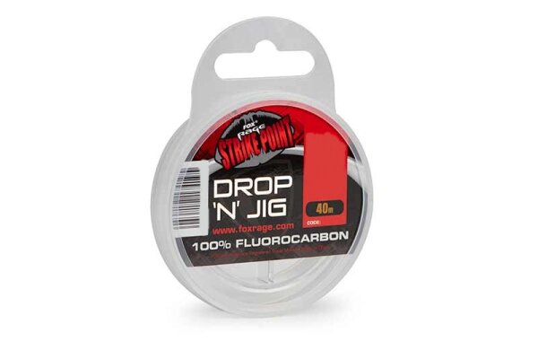 Fox Rage Strike Point Drop n Jig 0,18mm 40m 2,57kg Fluorocarbon