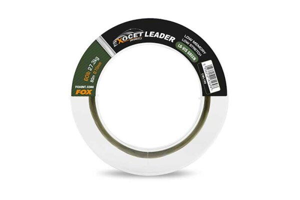 Fox Exocet Pro Lo-Vis Green Leader 60lb