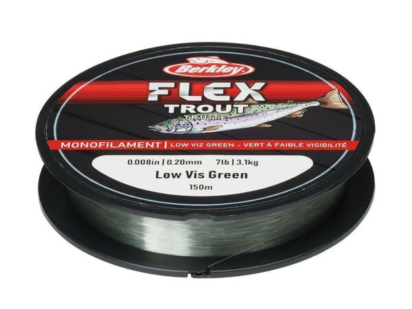 Berkley Flex Trout 150m 0,18mm 2,55kg low vis green