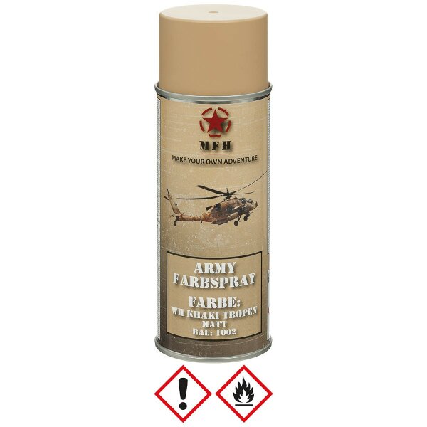 MFH Army Farbspray 400ml WH Khaki Tropen matt