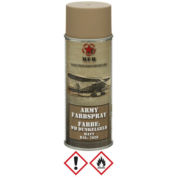 MFH Army Farbspray 400ml WH Dunkelgelb matt