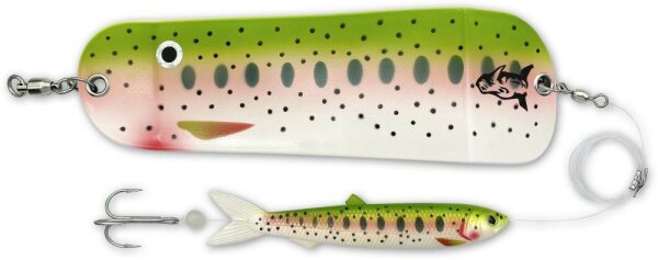 Rhino Flasher mit Soft Finny 85g 20cm rainbow trout