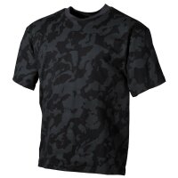 MFH US T-Shirt halbarm night-camo Gr.S