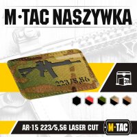 M-Tac patch AR-15 223/5,56 Laser Cut Multicam/Black