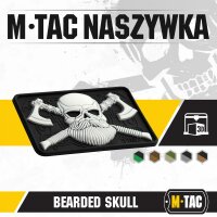 M-Tac Bearded Skull 3D PVC Black/White