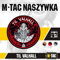 M-Tac patch Til Valhall PVC red-black