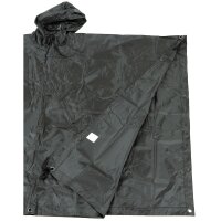 MFH Poncho Rip Stop schwarz ca. 144x223cm